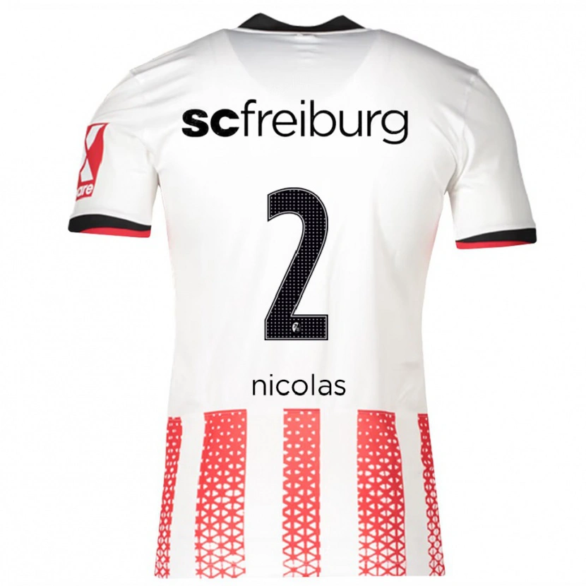 Danxen Dámské Nicolas Schnerring #2 Bílá Červená Domů Hráčské Dresy 2025/26 Dres