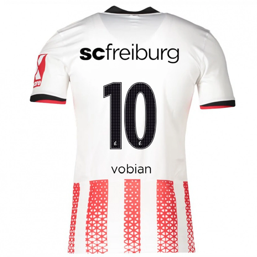 Danxen Dámské Selina Vobian #10 Bílá Červená Domů Hráčské Dresy 2025/26 Dres