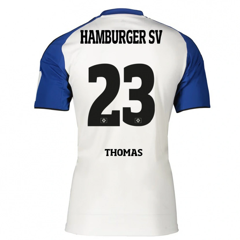 Danxen Dámské Aaliyah-Miléne Thomas #23 Bílá Modrá Domů Hráčské Dresy 2025/26 Dres