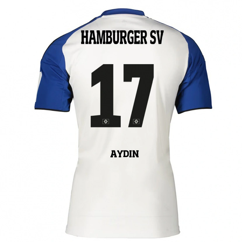 Danxen Dámské Berkant Aydin #17 Bílá Modrá Domů Hráčské Dresy 2025/26 Dres