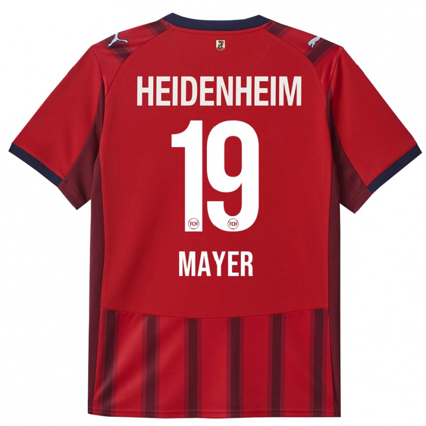 Danxen Dámské Luca Mayer #19 Červená Námořnická Modř Domů Hráčské Dresy 2025/26 Dres