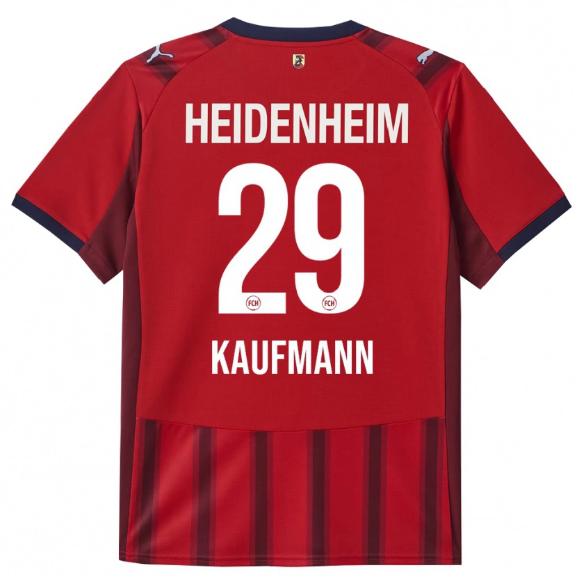 Danxen Dámské Mikkel Kaufmann #29 Červená Námořnická Modř Domů Hráčské Dresy 2025/26 Dres