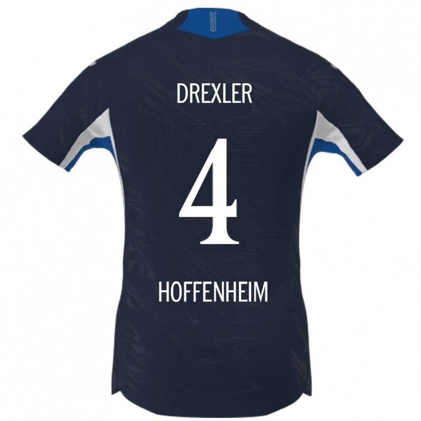 Danxen Dámské Tim Drexler #4 Námořnická Modř Bílá Domů Hráčské Dresy 2025/26 Dres