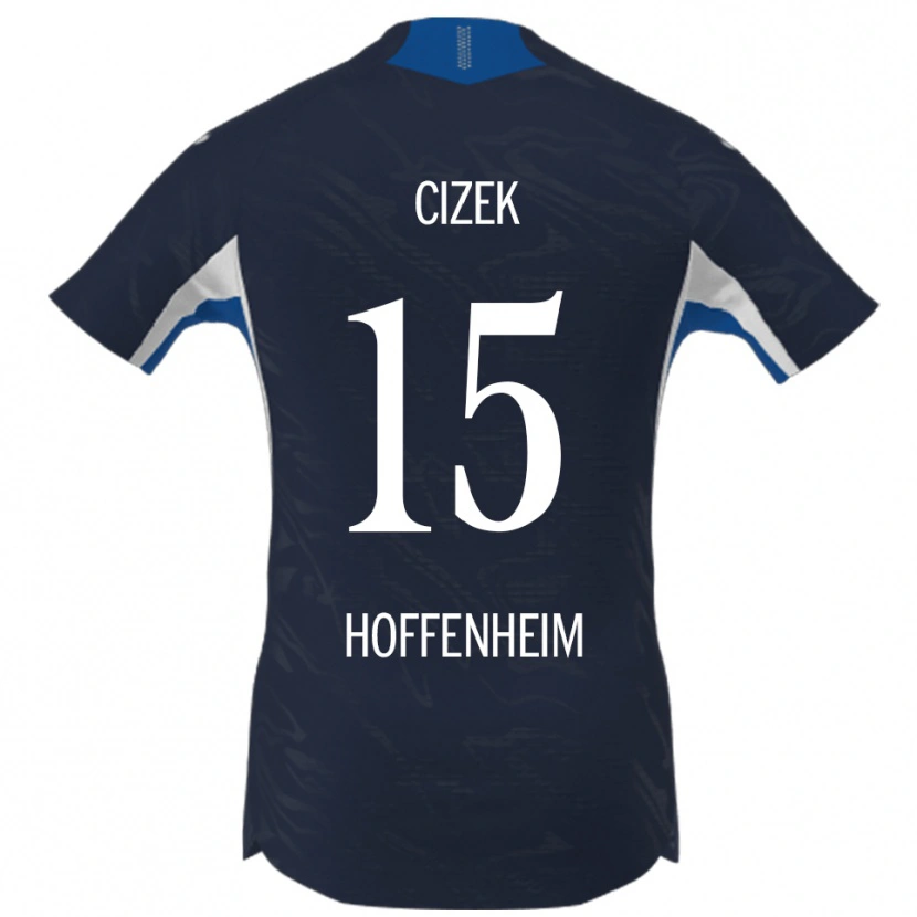 Danxen Dámské Krystof Cizek #15 Námořnická Modř Bílá Domů Hráčské Dresy 2025/26 Dres