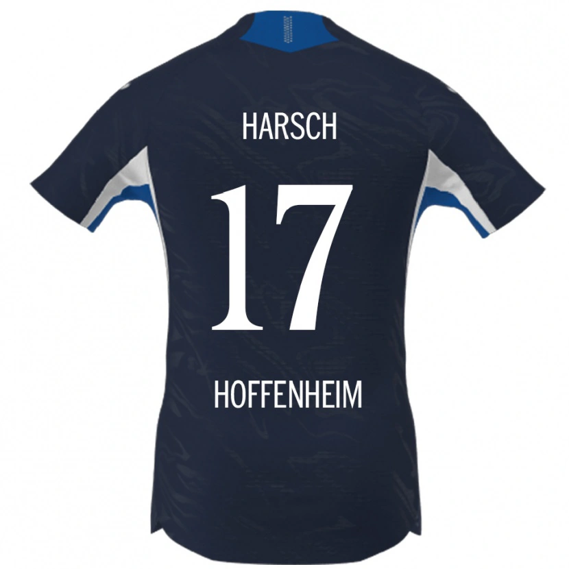 Danxen Dámské Franziska Harsch #17 Námořnická Modř Bílá Domů Hráčské Dresy 2025/26 Dres