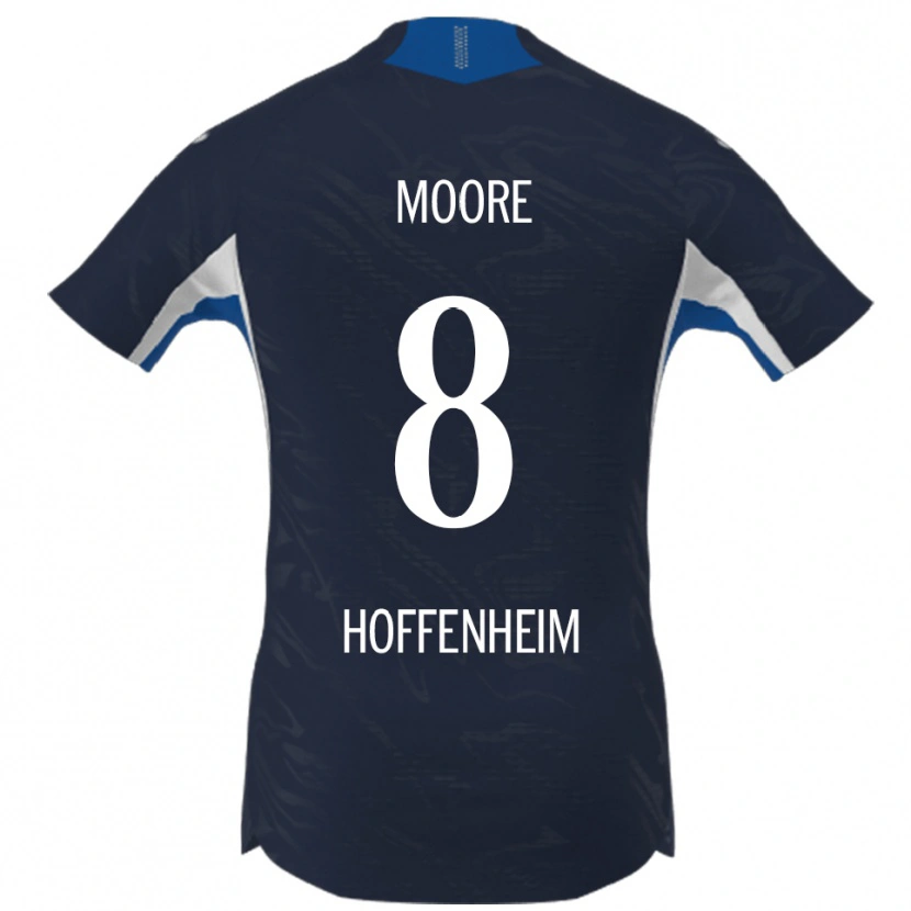 Danxen Dámské Matthew Moore #8 Námořnická Modř Bílá Domů Hráčské Dresy 2025/26 Dres