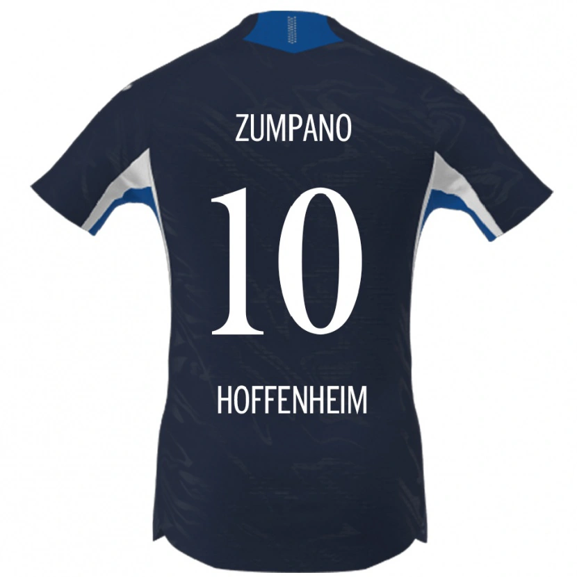 Danxen Dámské Nevio Zumpano #10 Námořnická Modř Bílá Domů Hráčské Dresy 2025/26 Dres