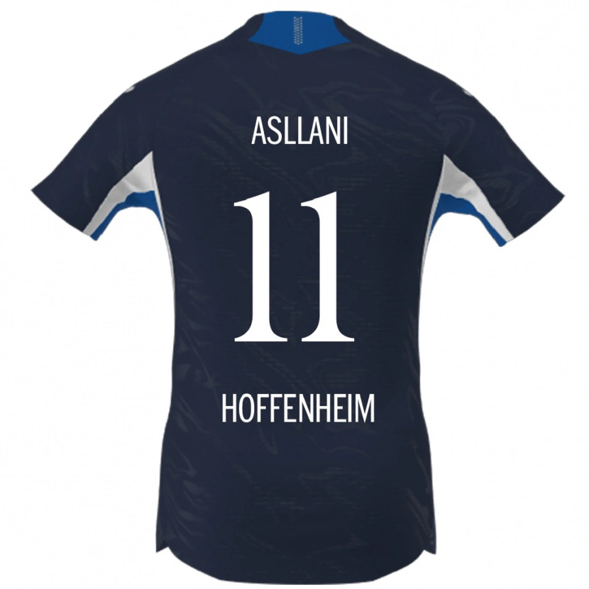 Danxen Dámské Fisnik Asllani #11 Námořnická Modř Bílá Domů Hráčské Dresy 2025/26 Dres