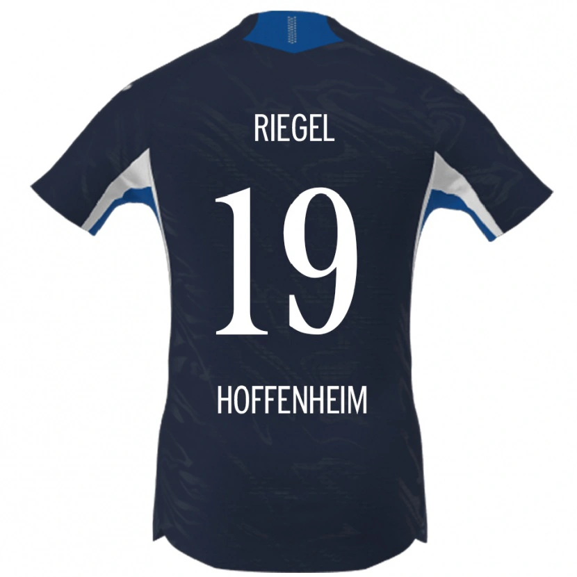 Danxen Dámské Adrian Riegel #19 Námořnická Modř Bílá Domů Hráčské Dresy 2025/26 Dres