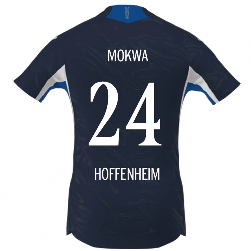 Danxen Dámské David Mokwa #24 Námořnická Modř Bílá Domů Hráčské Dresy 2025/26 Dres