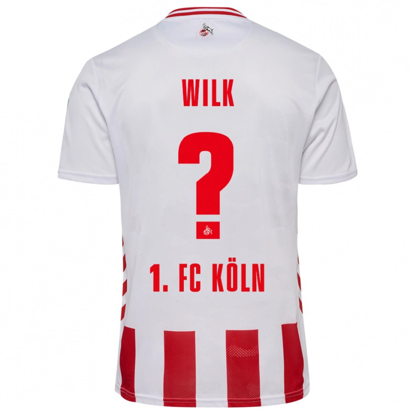 Danxen Dámské Emil Wilk #0 Bílá Červená Domů Hráčské Dresy 2025/26 Dres
