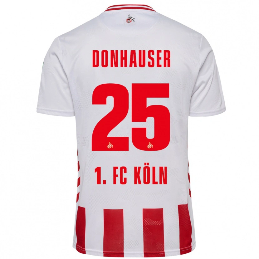 Danxen Dámské Laura Donhauser #25 Bílá Červená Domů Hráčské Dresy 2025/26 Dres