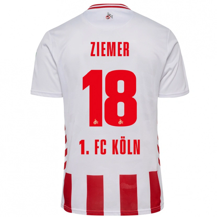 Danxen Dámské Taylor Ziemer #18 Bílá Červená Domů Hráčské Dresy 2025/26 Dres