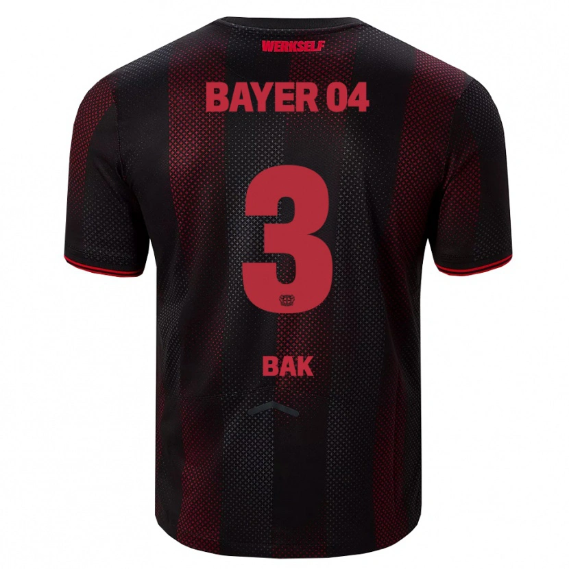 Danxen Dámské Emre Bak #3 Černá Červená Domů Hráčské Dresy 2025/26 Dres