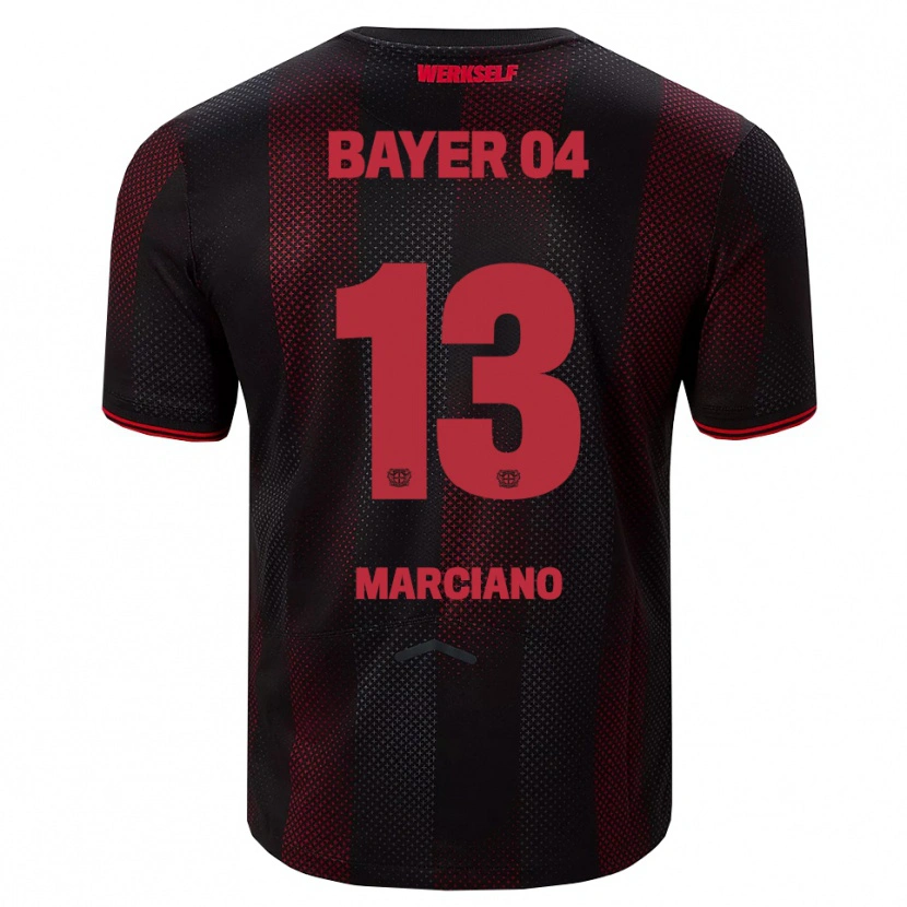 Danxen Dámské Adriano Marciano #13 Černá Červená Domů Hráčské Dresy 2025/26 Dres