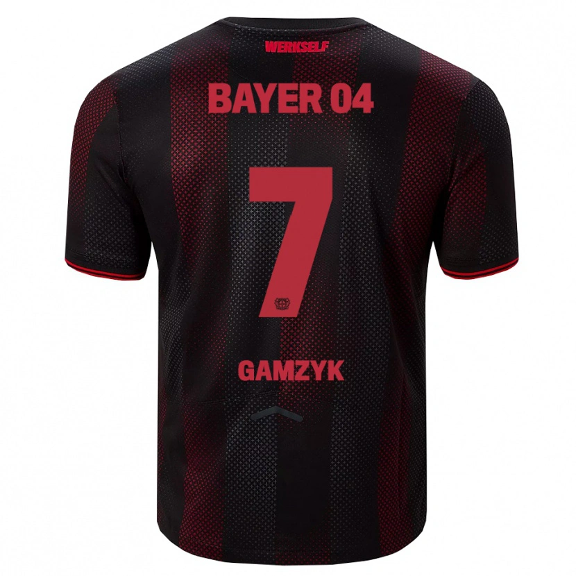 Danxen Dámské Andriy Gamzyk #7 Černá Červená Domů Hráčské Dresy 2025/26 Dres