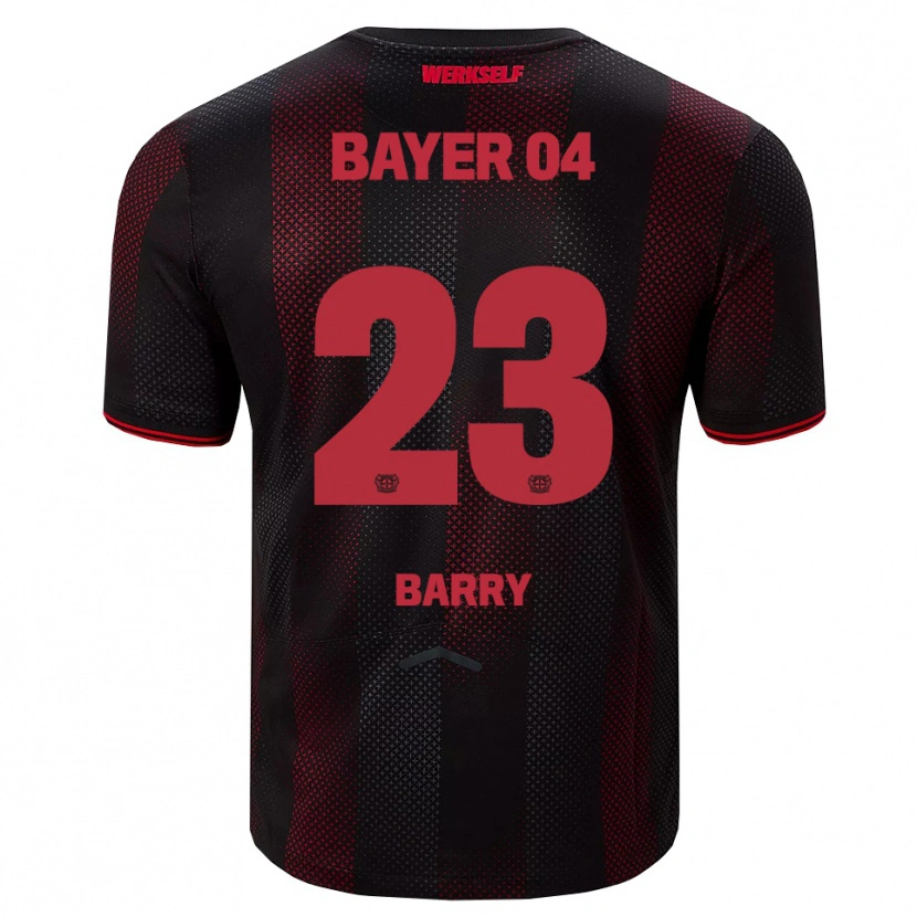 Danxen Dámské Alpha Barry #23 Černá Červená Domů Hráčské Dresy 2025/26 Dres