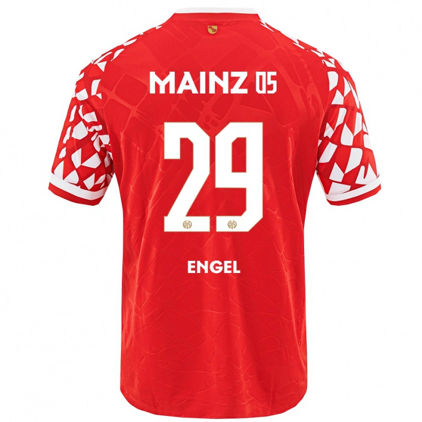 Danxen Dámské Fritz Engel #29 Červená Bílá Domů Hráčské Dresy 2025/26 Dres