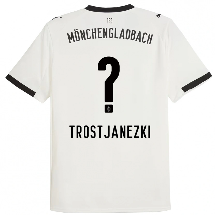 Danxen Dámské Noel Trostjanezki #0 Bílá Černá Domů Hráčské Dresy 2025/26 Dres