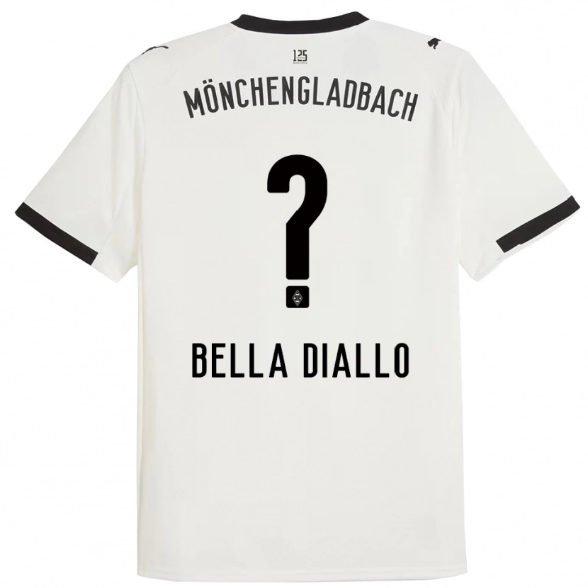Danxen Dámské Oumar Bella Diallo #0 Bílá Černá Domů Hráčské Dresy 2025/26 Dres