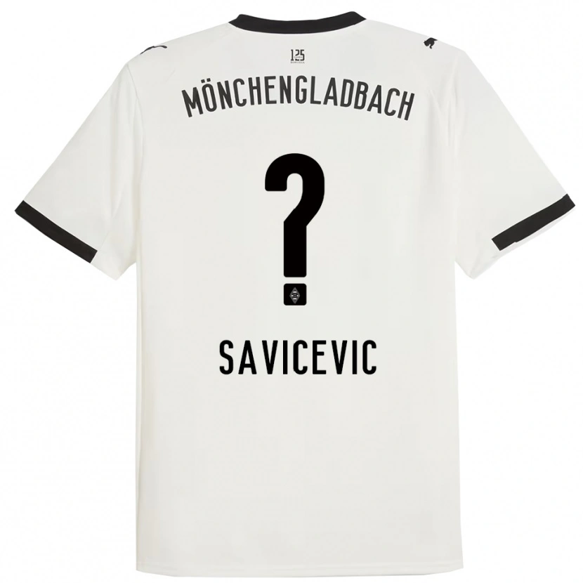 Danxen Dámské Stefan Savicevic #0 Bílá Černá Domů Hráčské Dresy 2025/26 Dres