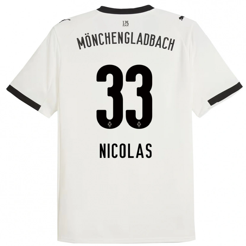 Danxen Dámské Moritz Nicolas #33 Bílá Černá Domů Hráčské Dresy 2025/26 Dres