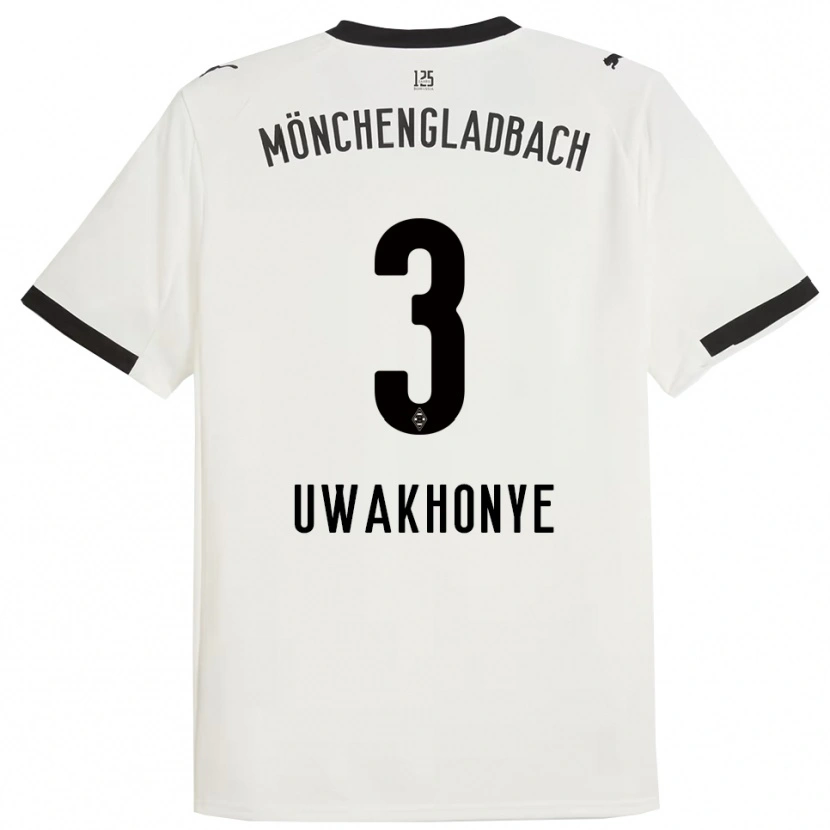 Danxen Dámské Joshua Uwakhonye #3 Bílá Černá Domů Hráčské Dresy 2025/26 Dres