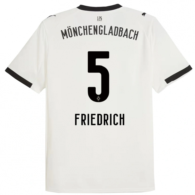 Danxen Dámské Marvin Friedrich #5 Bílá Černá Domů Hráčské Dresy 2025/26 Dres