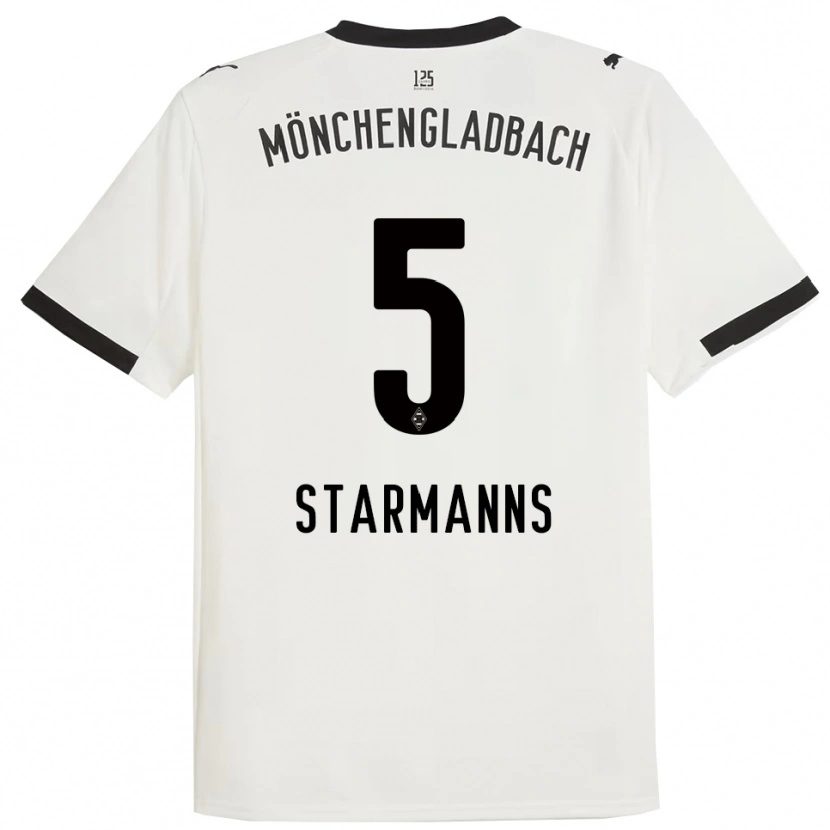 Danxen Dámské Sandra Starmanns #5 Bílá Černá Domů Hráčské Dresy 2025/26 Dres