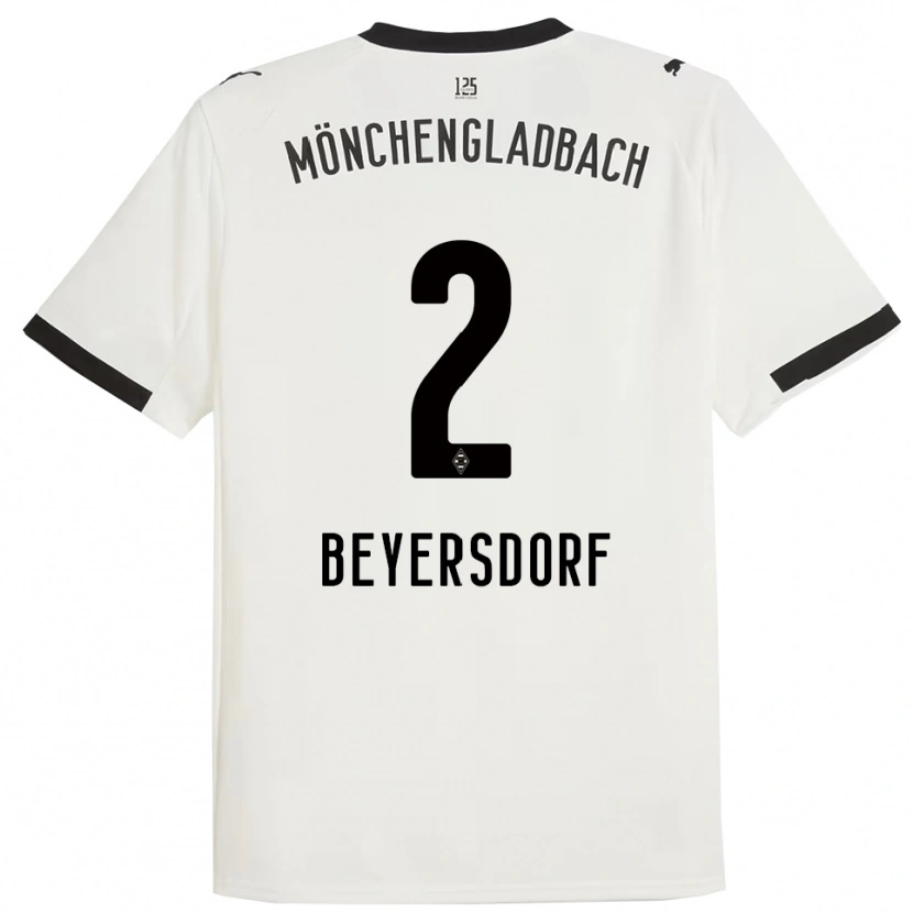Danxen Dámské Chris Beyersdorf #2 Bílá Černá Domů Hráčské Dresy 2025/26 Dres