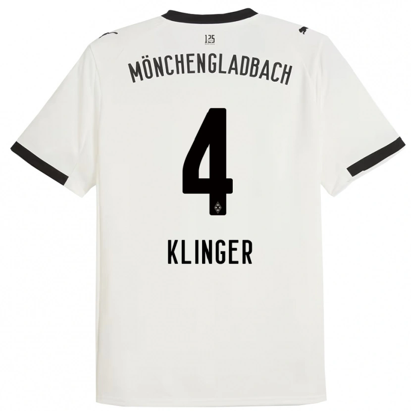 Danxen Dámské Nina Klinger #4 Bílá Černá Domů Hráčské Dresy 2025/26 Dres