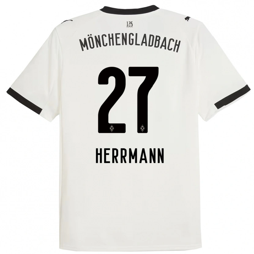 Danxen Dámské Michelle Herrmann #27 Bílá Černá Domů Hráčské Dresy 2025/26 Dres