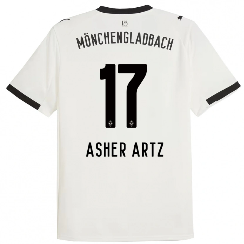 Danxen Dámské Asher Artz #17 Bílá Černá Domů Hráčské Dresy 2025/26 Dres