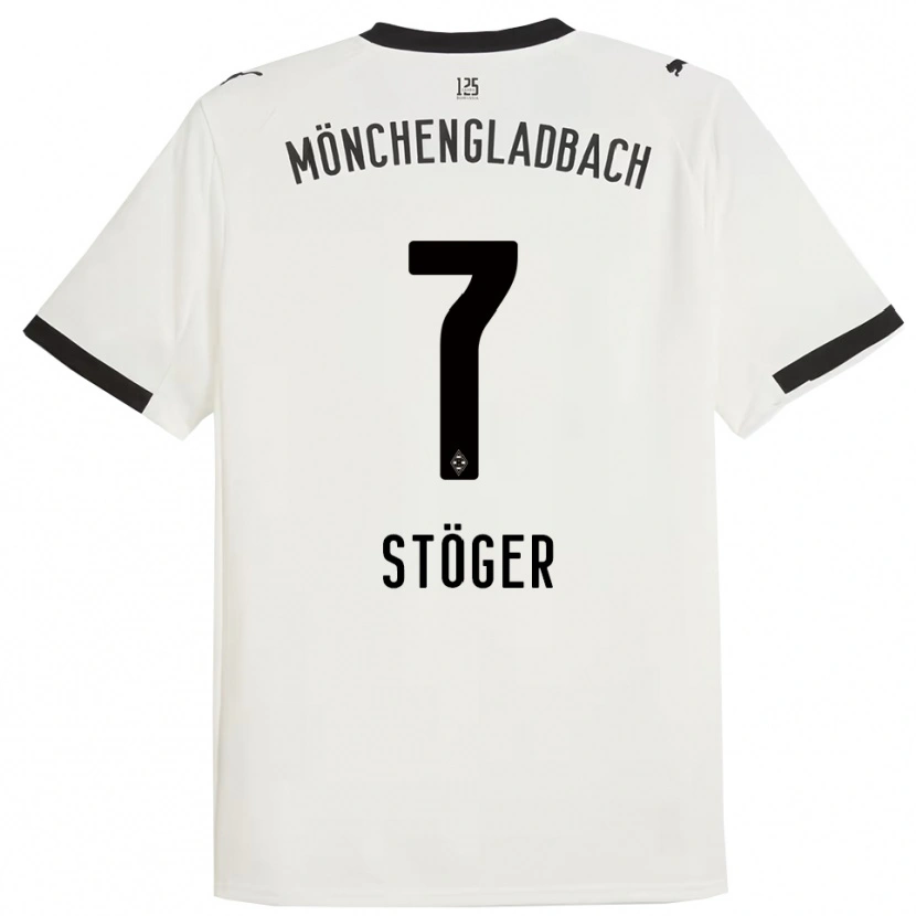 Danxen Dámské Kevin Stöger #7 Bílá Černá Domů Hráčské Dresy 2025/26 Dres