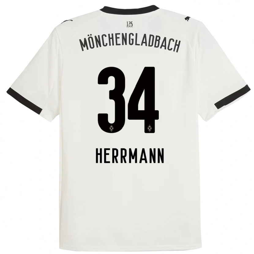 Danxen Dámské Charles Herrmann #34 Bílá Černá Domů Hráčské Dresy 2025/26 Dres