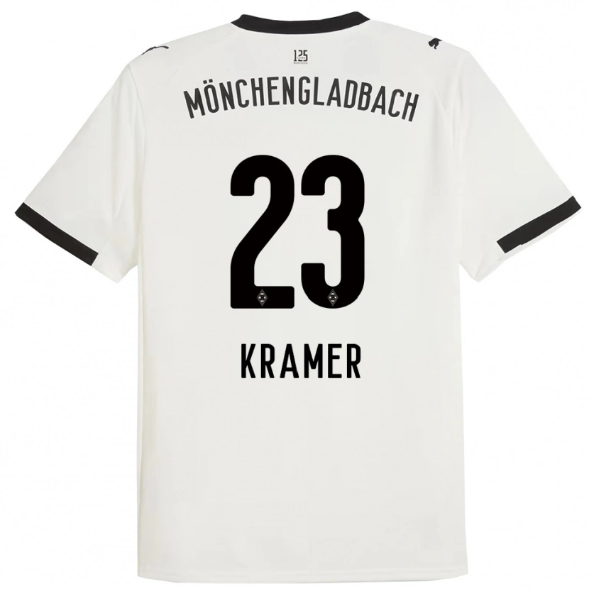 Danxen Dámské Christoph Kramer #23 Bílá Černá Domů Hráčské Dresy 2025/26 Dres
