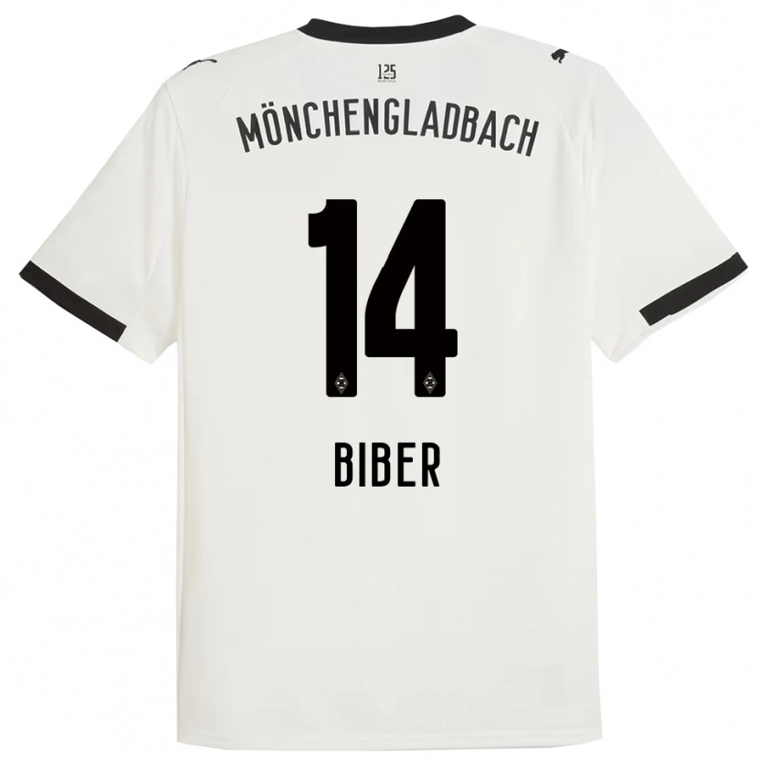 Danxen Dámské Edin Biber #14 Bílá Černá Domů Hráčské Dresy 2025/26 Dres