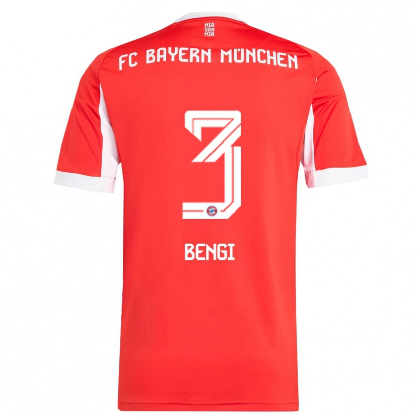 Danxen Dámské Kaan Bengi #3 Červená Bílá Domů Hráčské Dresy 2025/26 Dres