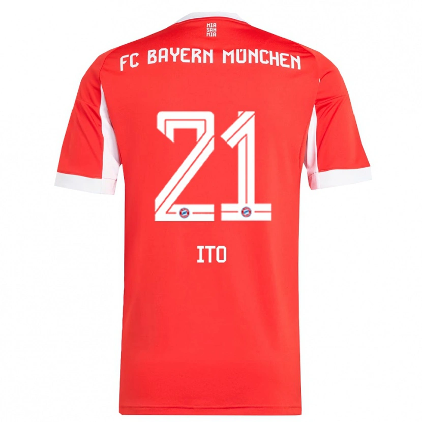 Danxen Dámské Hiroki Ito #21 Červená Bílá Domů Hráčské Dresy 2025/26 Dres