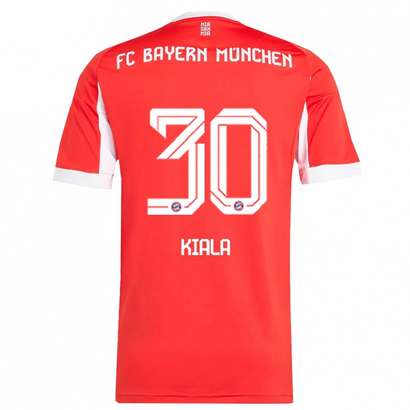 Danxen Dámské Cassiano Kiala #30 Červená Bílá Domů Hráčské Dresy 2025/26 Dres