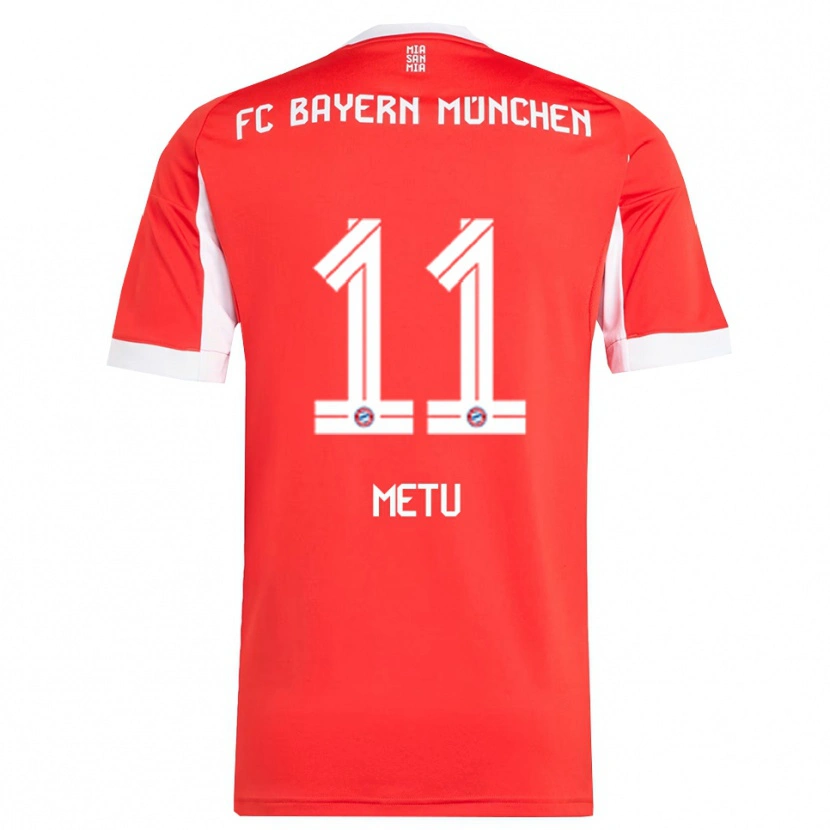 Danxen Dámské Emilian Metu #11 Červená Bílá Domů Hráčské Dresy 2025/26 Dres
