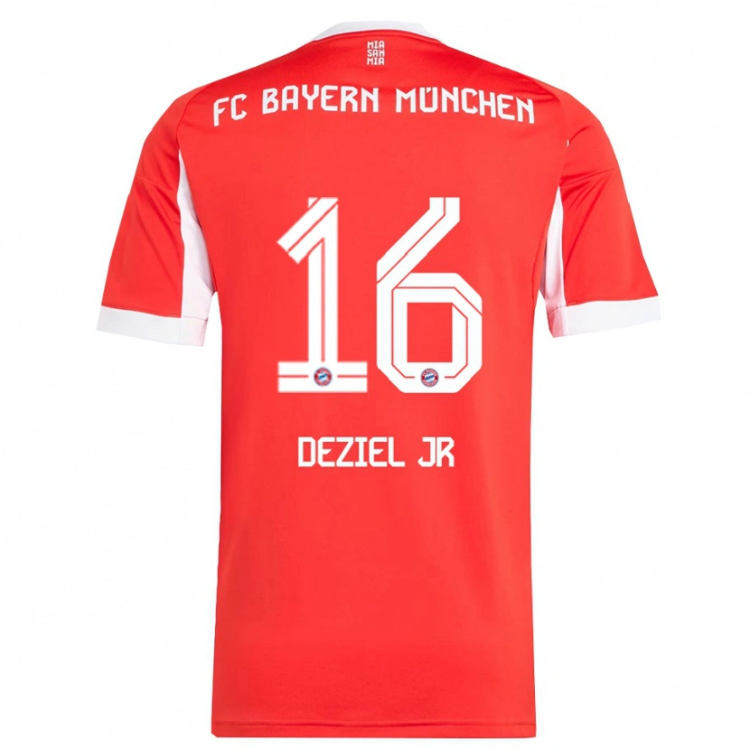 Danxen Dámské Robert Deziel Jr #16 Červená Bílá Domů Hráčské Dresy 2025/26 Dres