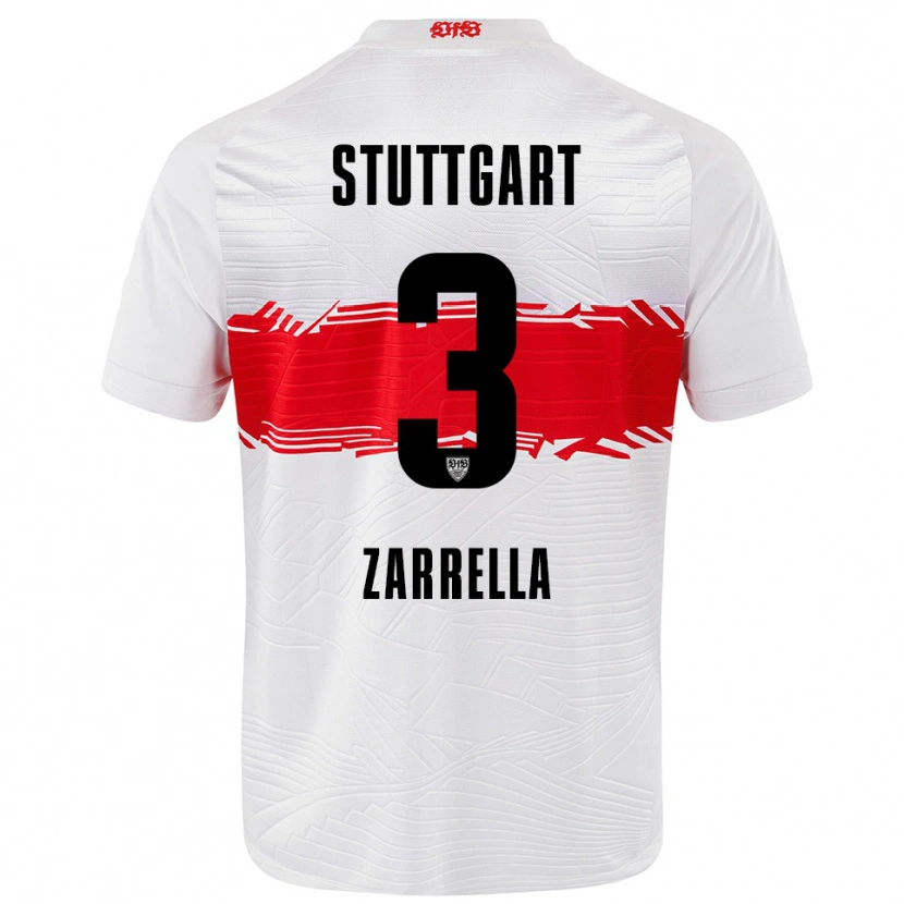 Danxen Dámské Gabriel Zarrella #3 Bílá Červená Domů Hráčské Dresy 2025/26 Dres