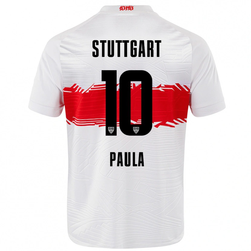 Danxen Dámské Raul Paula #10 Bílá Červená Domů Hráčské Dresy 2025/26 Dres