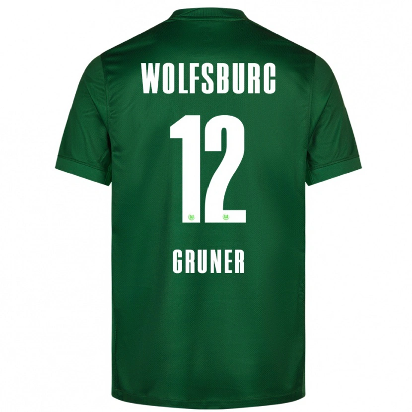 Danxen Dámské Paul Gruner #12 Zelená Bílá Domů Hráčské Dresy 2025/26 Dres