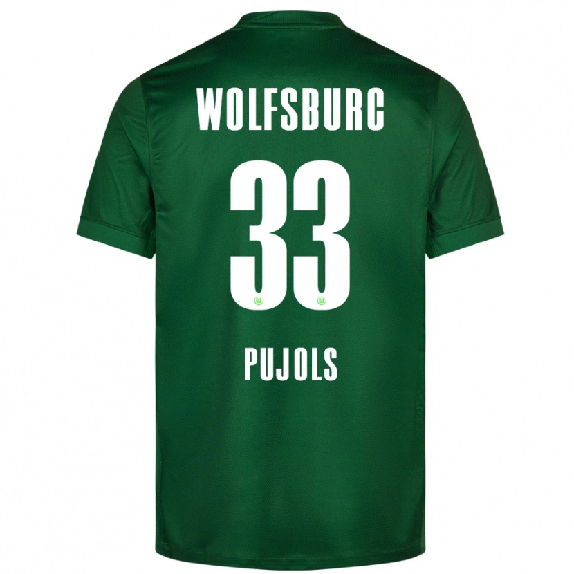 Danxen Dámské Judit Pujols #33 Zelená Bílá Domů Hráčské Dresy 2025/26 Dres
