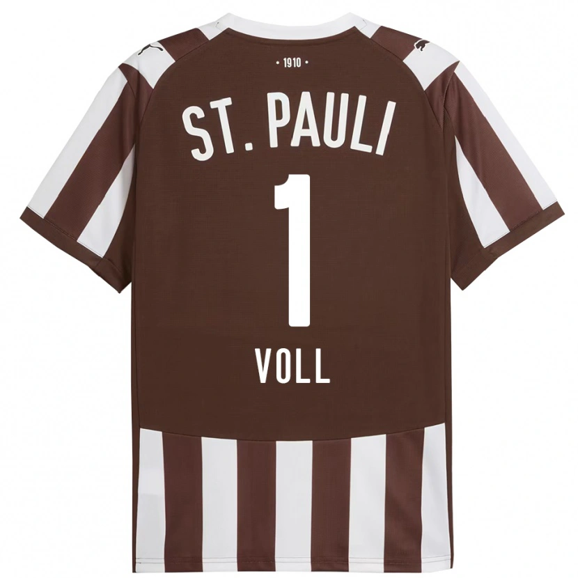 Danxen Dámské Ben Voll #1 Kávová Bílá Domů Hráčské Dresy 2025/26 Dres