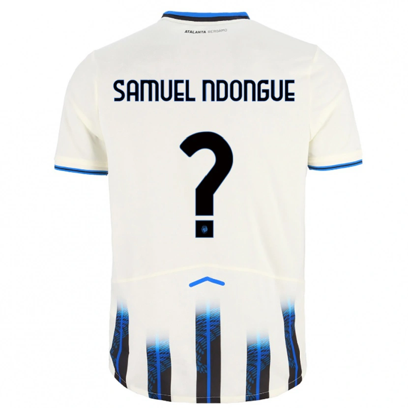 Danxen Dámské Frederick Samuel Ndongue #0 Bílá Modrá Daleko Hráčské Dresy 2025/26 Dres
