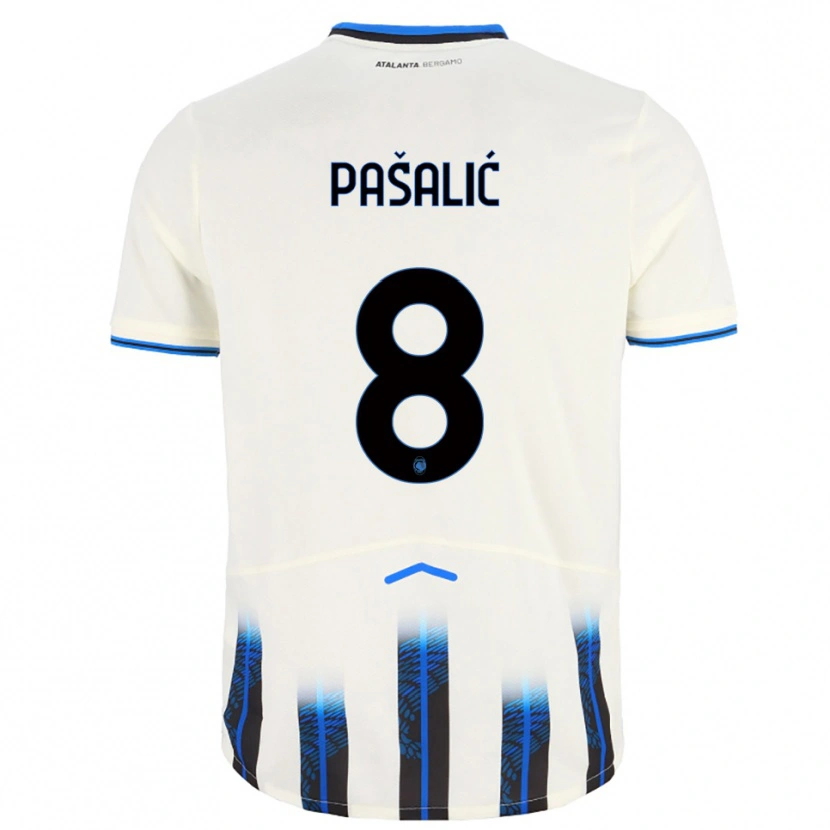 Danxen Dámské Mario Pasalić #8 Bílá Modrá Daleko Hráčské Dresy 2025/26 Dres