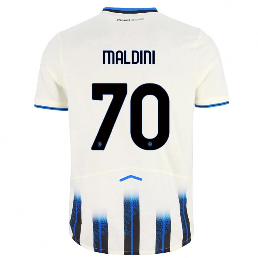 Danxen Dámské Daniel Maldini #70 Bílá Modrá Daleko Hráčské Dresy 2025/26 Dres